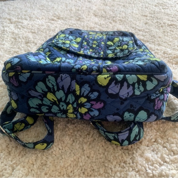 Vera Bradley Blue Floral Backpack - Picture 2 of 8